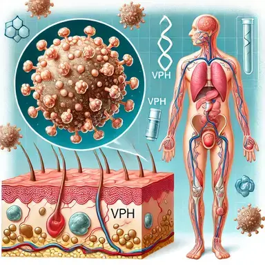 Imagen de enfermedad de VPH